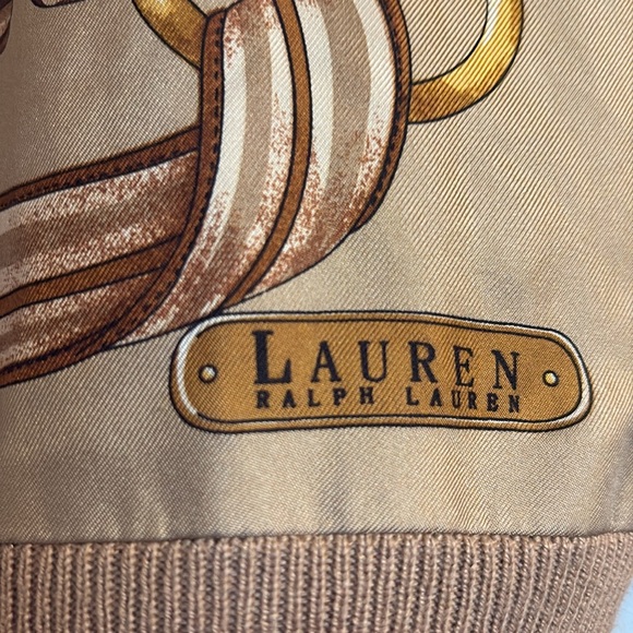 🐴Ralph Lauren Tan and Gold Cardigan🐴 - Picture 8 of 9